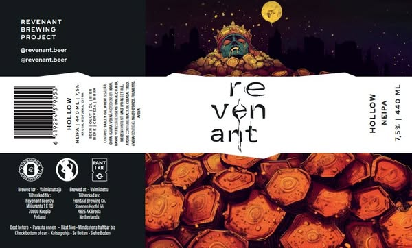 Hollow - Revenant Brewing Project IPA - New England / Hazy 440ml - 1