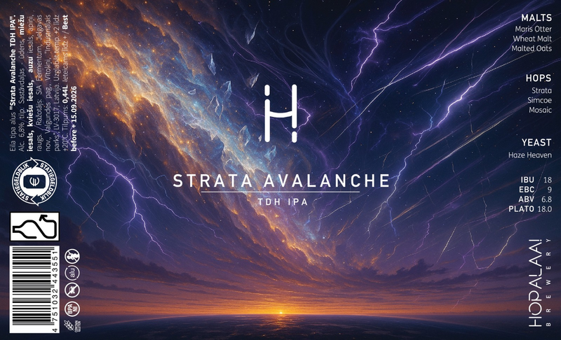 Strata Avalanche - Hopalaa IPA - New England / Hazy 440ml - 1