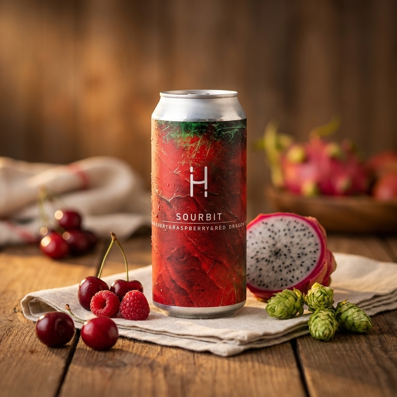 SOURBIT: Cherry, Raspberry, Red Dragon - Hopalaa Sour - Fruited 440ml - 1