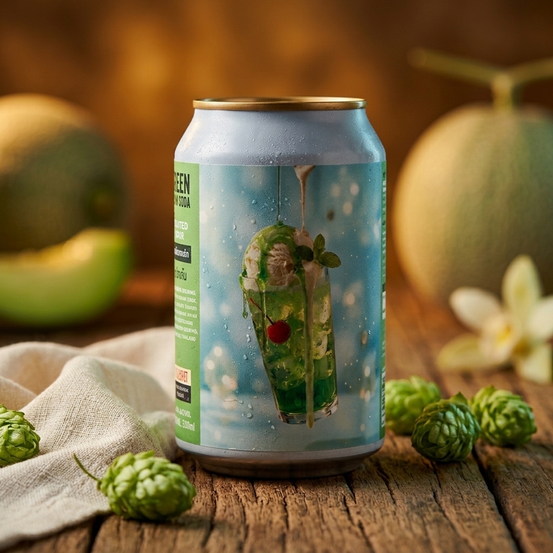 Green Cream Soda - Samanta Brewing Sour - Smoothie / Pastry 330ml - 1