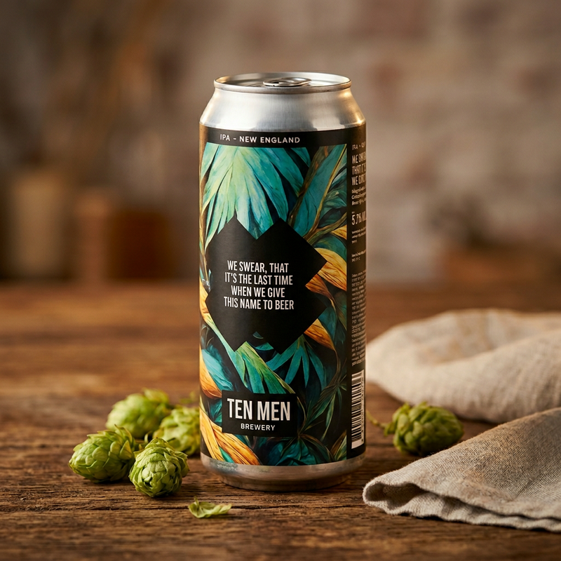 We Swear, that it's the last time when we give this name to beer - Ten Men Brewery IPA - New England / Hazy 500ml - 1
