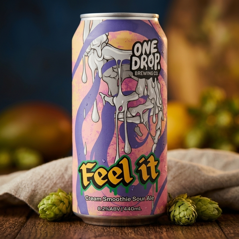Feel It - One Drop Brewing Co Sour - Smoothie / Pastry 440ml - 1