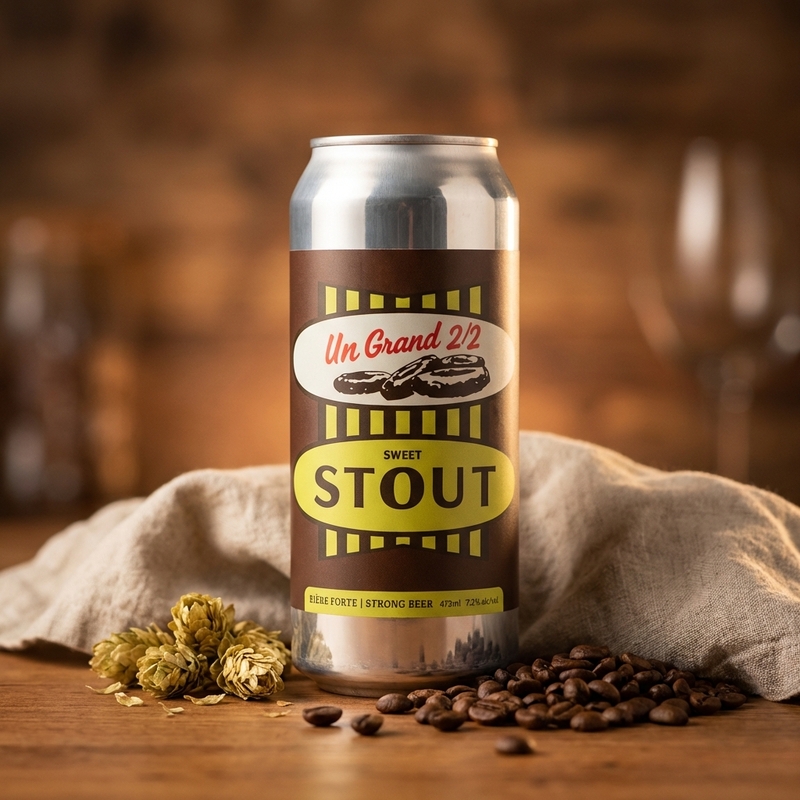 Un Grand 2/2 - Brasserie Sir John Brewing Co. Stout - Milk / Sweet 473ml - 1