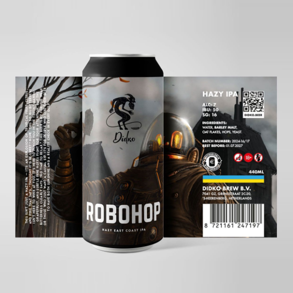 Robohop - Дідько Brewery IPA - New England / Hazy 440ml - 1