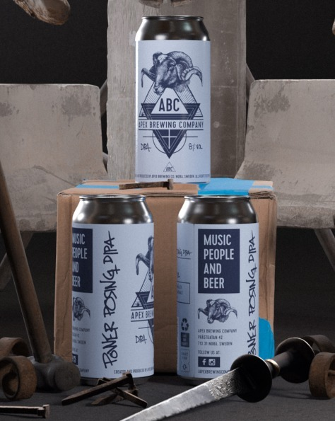 Power Posing DIPA - Apex Brewing Company IPA - Imperial / Double New England / Hazy 440ml - 1