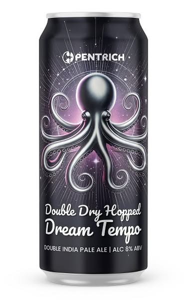 Double Dry Hopped Dream Tempo - Pentrich Brewing Co. IPA - Imperial / Double New England / Hazy 440ml - 1
