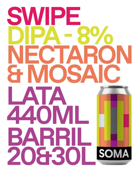 Swipe - SOMA Beer IPA - Imperial / Double New England / Hazy 440ml - 1