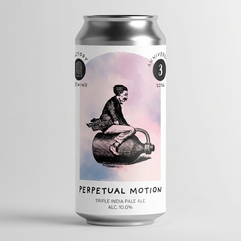Perpetual Motion - Factory Brewing IPA - Triple New England / Hazy 440ml - 1
