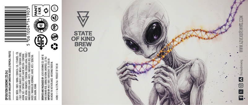 25.04 State Of Kind - Azvex Brewing Company Sour - Smoothie / Pastry 440ml - 1
