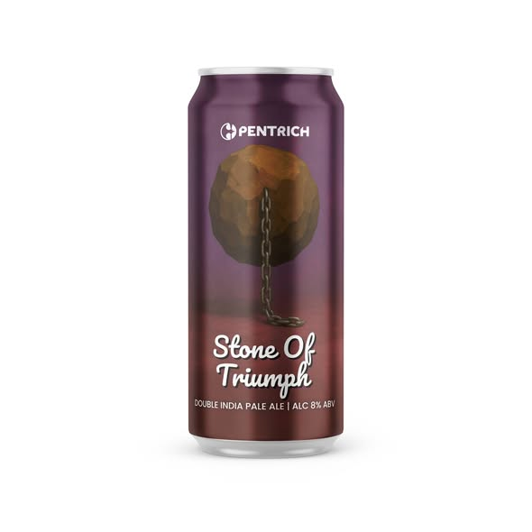 Stone Of Triumph - Pentrich Brewing Co. IPA - Imperial / Double New England / Hazy 440ml - 1