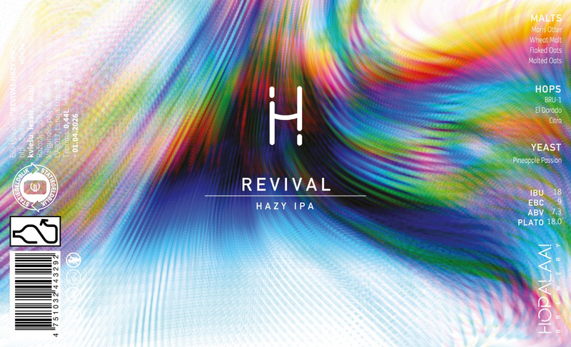 Revival - Hopalaa IPA - New England / Hazy 440ml - 1