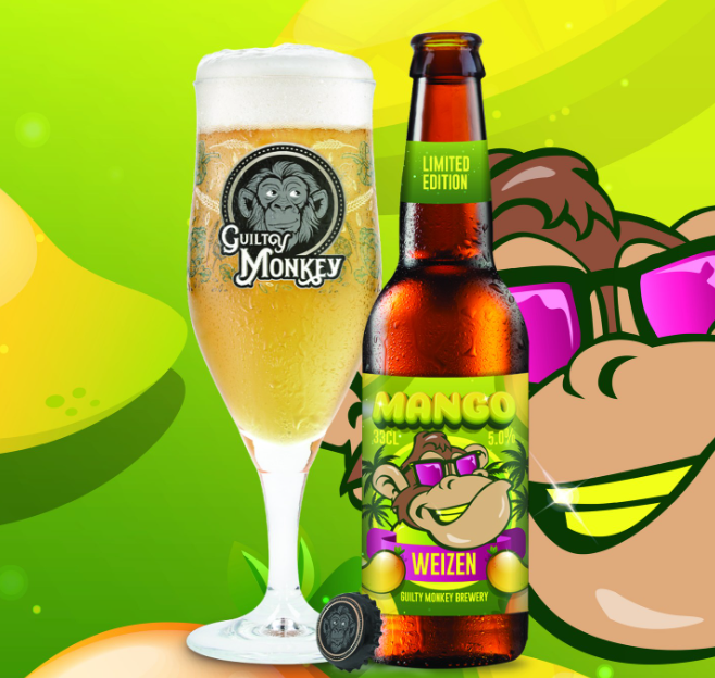 Guilty Monkey Mango Weizen - Guilty Monkey Brewery Wheat Beer - Hefeweizen 330ml - 1