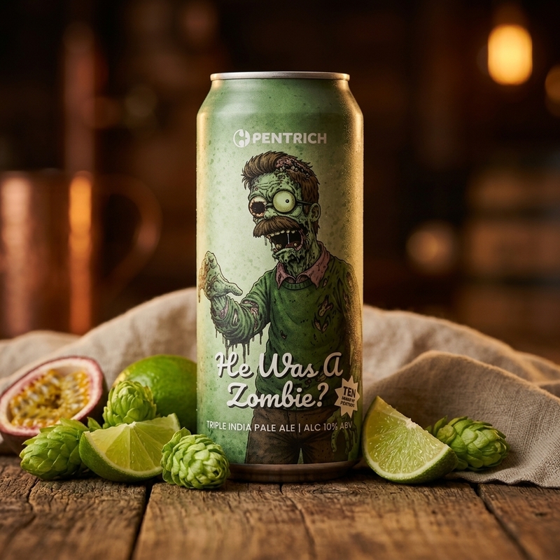 He Was A Zombie - Pentrich Brewing Co. IPA - Triple New England / Hazy 440ml - 1
