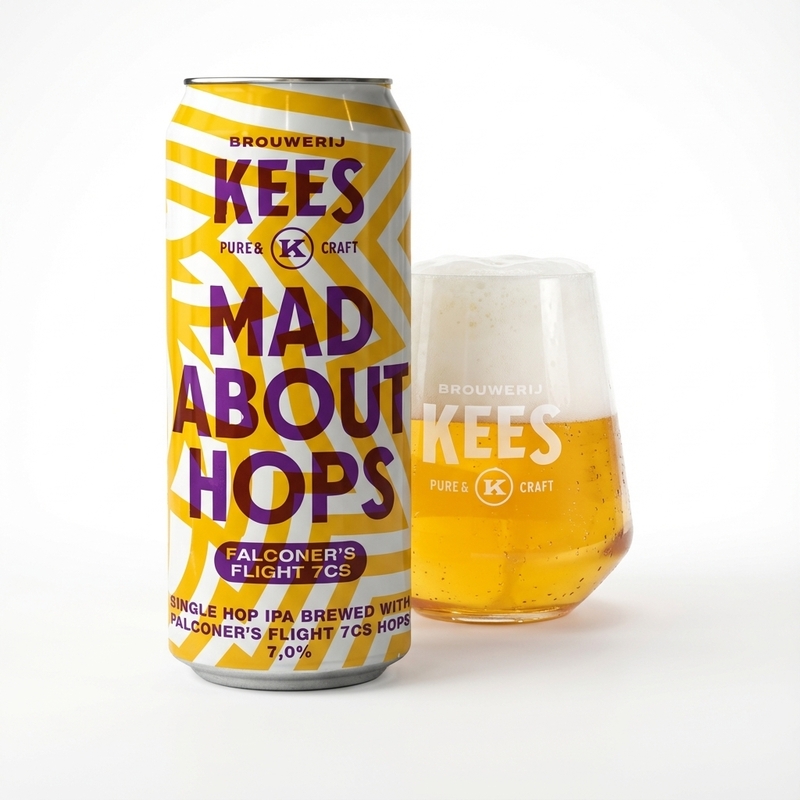 Mad About Hops: Falconer's Flight 7C's - Brouwerij Kees IPA - New England / Hazy 440ml - 1