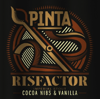 Risfactor: Cacao Nibs & Vanilla - PINTA Stout - Imperial / Double 330ml - 1