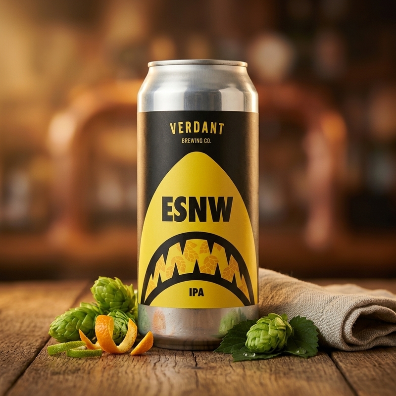 Even Sharks Need Water (ESNW) - Verdant Brewing Co IPA - New England / Hazy 440ml - 1