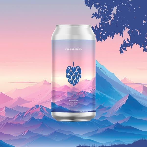 Tranquility - Folkingebrew IPA - Imperial / Double New England / Hazy 440ml - 1