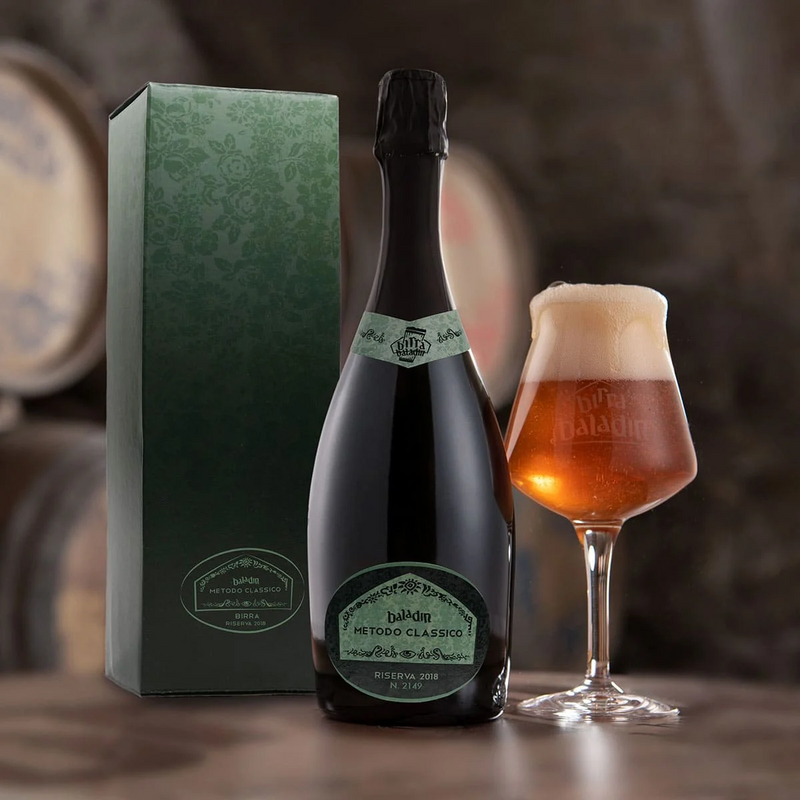 METODO CLASSICO - RISERVA 2018 - BIRRIFICIO AGRICOLO BALADIN - Baladin Indipendente Italian Farm Brewery Bière de Champagne / Bière Brut 750ml - 1
