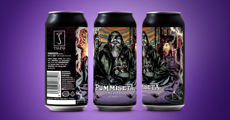 Pummiseta - Panimoyhtiö Tuju IPA - Imperial / Double New England / Hazy 440ml - 1