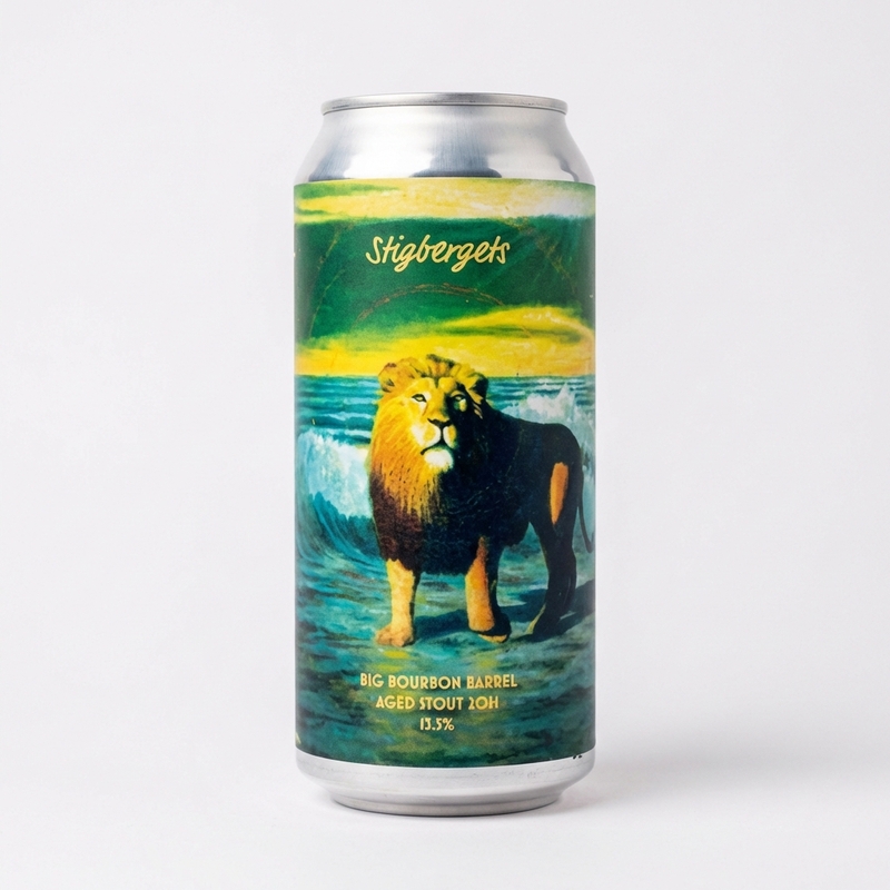 Big Bourbon Barrel Aged Stout 2024 Vanilla - Stigbergets Bryggeri Stout - Imperial / Double 440ml - 1