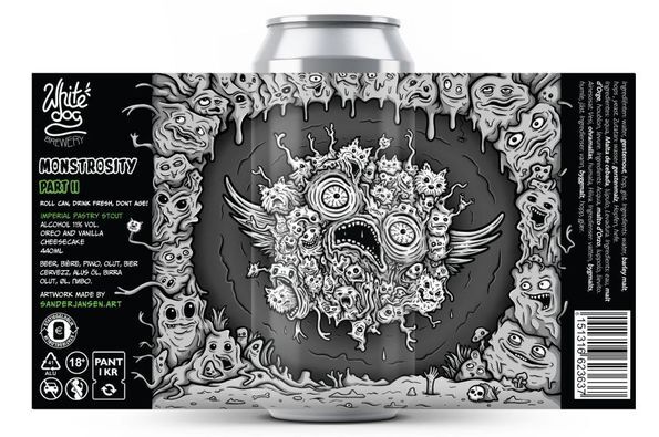 Monstrocity Part 2 - White Dog Brewery Stout - Pastry 440ml - 1