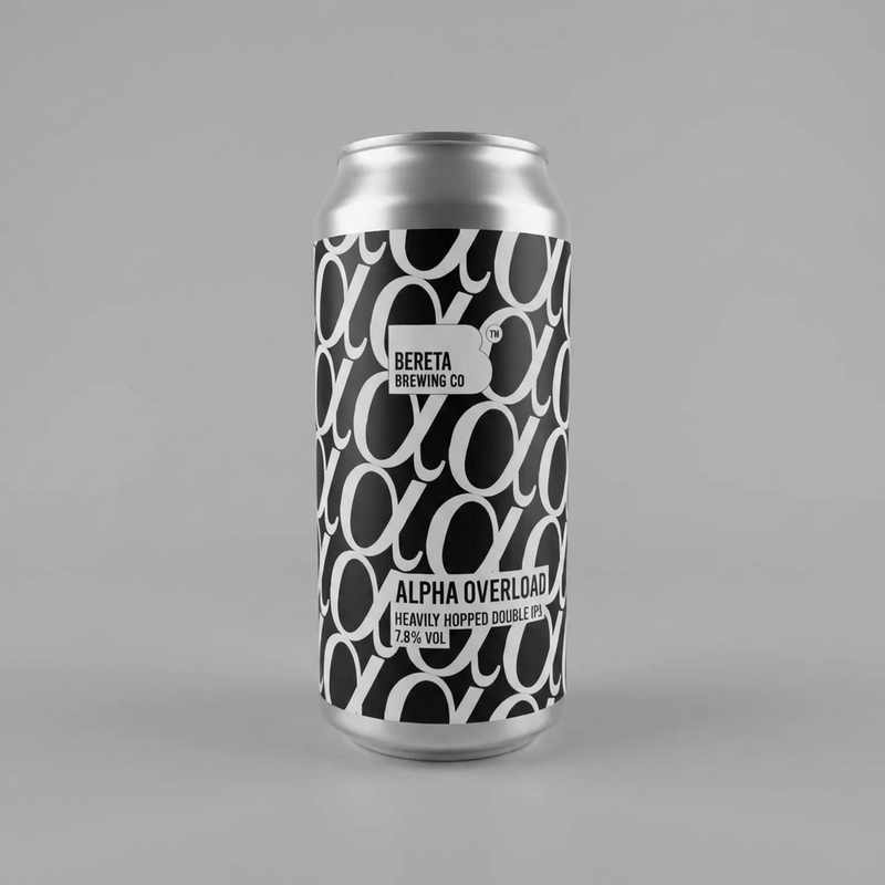 Alpha Overload - Bereta Brewing Co. IPA - Imperial / Double New England / Hazy 440ml - 1