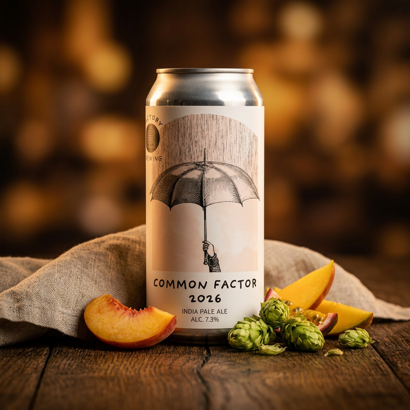 Common Factor 2026 - Factory Brewing IPA - New England / Hazy 440ml - 2