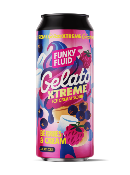 Gelato XTREME: Berries & Cream - Funky Fluid Sour - Smoothie / Pastry 500ml - 1