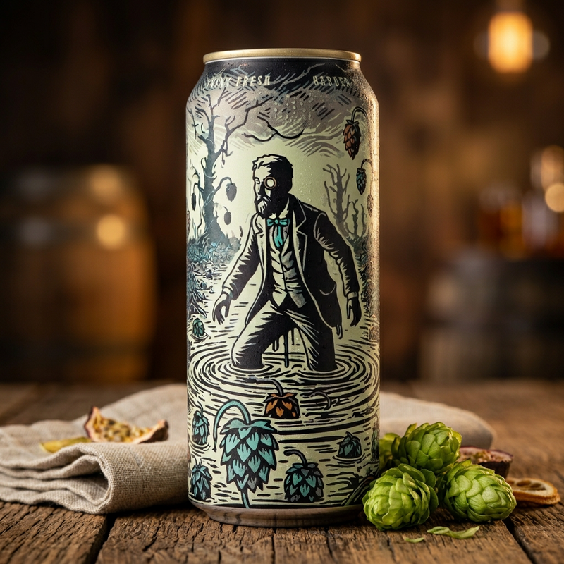 Bourbier - BreWskey IPA - Imperial / Double New England / Hazy 473ml - 1