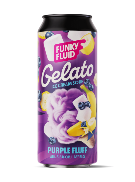 Gelato: Purple Fluff - Funky Fluid Sour - Smoothie / Pastry 500ml - 1