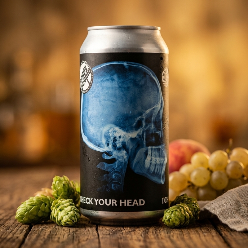 Check your Head (collab Brewski) - Hoppy People IPA - Imperial / Double New England / Hazy 440ml - 1