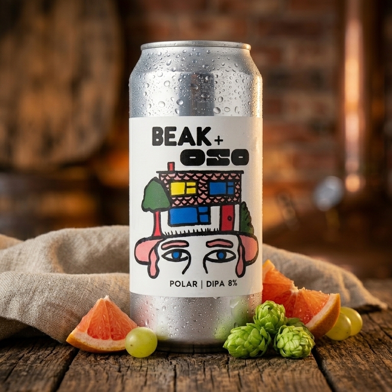 Polar (Oso Brew collab) - Beak IPA - Imperial / Double New England / Hazy 440ml - 2