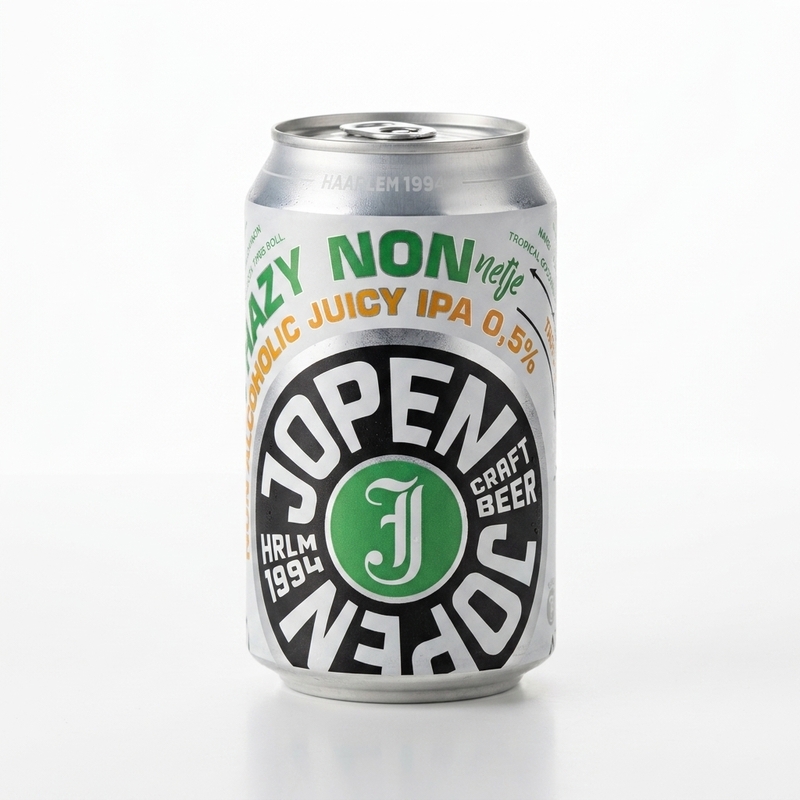 Jopen Hazy Nonnetje - Jopen Non-Alcoholic Beer - IPA 330ml - 2