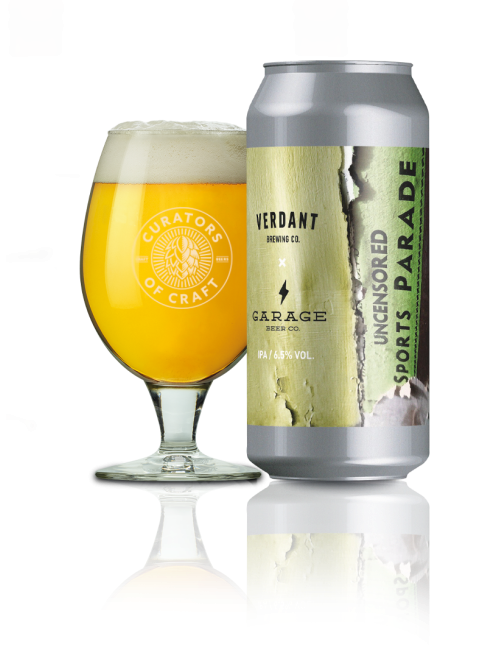 Uncensored Sports Parade (collab Garage) - Verdant Brewing Co IPA - New England / Hazy 440ml - 1