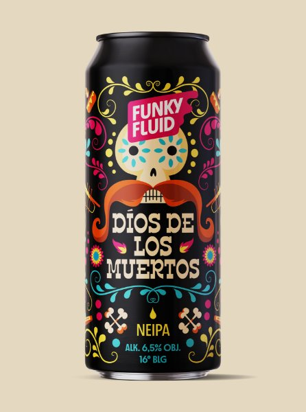 Dios De Los Muertos - Funky Fluid IPA - New England / Hazy 500ml - 1