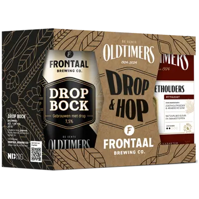 Drop Bock Oldtimer Giftpack - Frontaal Brewing Co. Bock - Doppelbock 330ml - 1