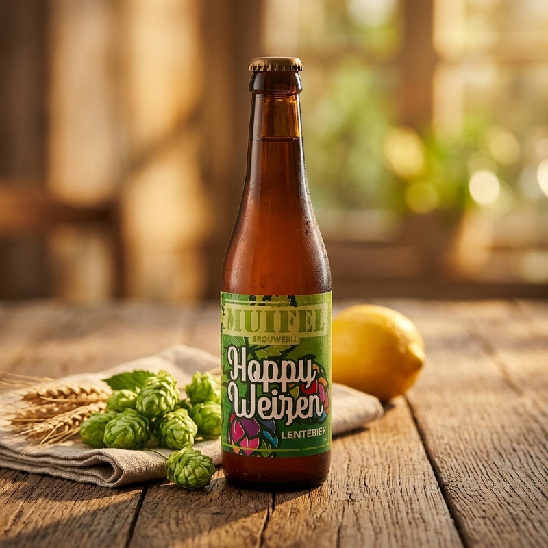 Hoppy Weizen Lentebier - Muifelbrouwerij Wheat Beer - Hefeweizen 330ml - 2