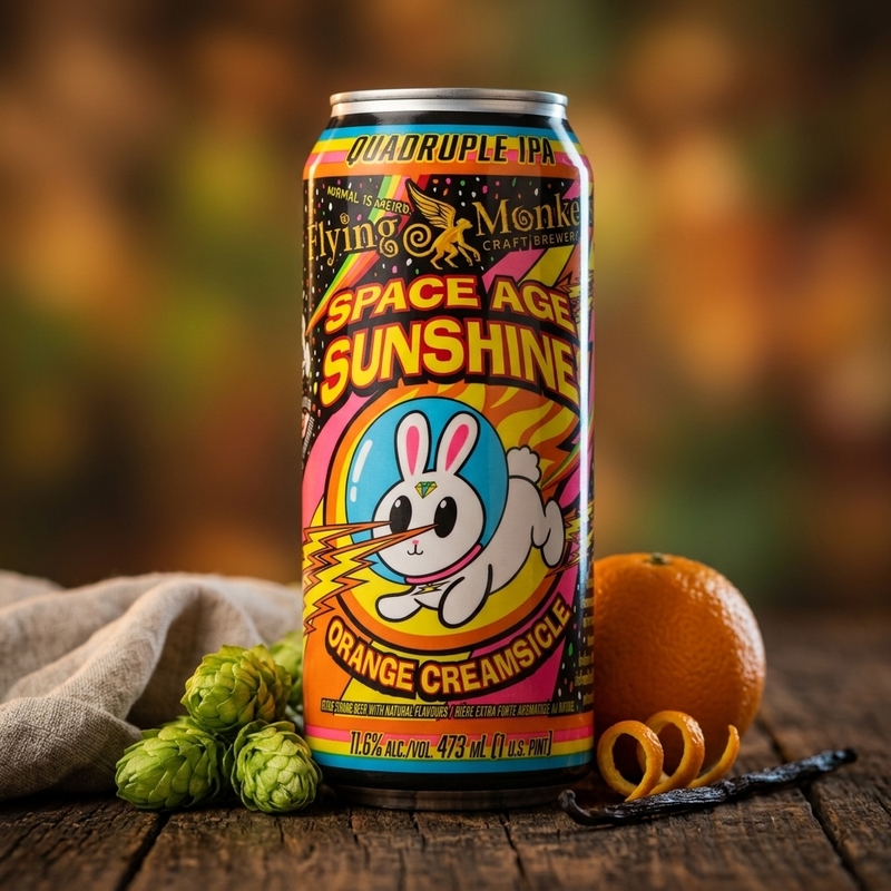 Space Age Sunshine - Flying Monkeys Craft Brewery IPA - Imperial / Double New England / Hazy nullml - 1