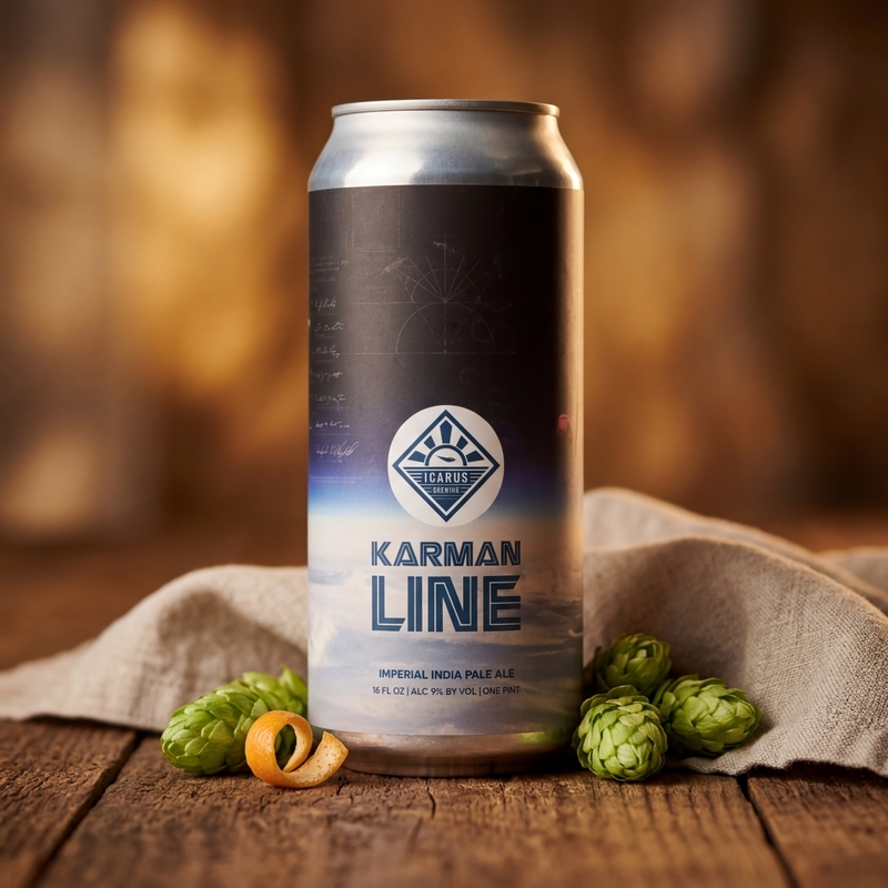 Karman Line - Icarus Brewing IPA - Imperial / Double New England / Hazy 473ml - 1