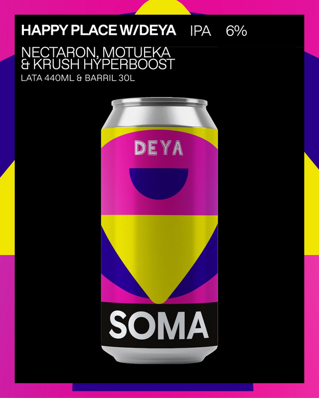 Happy Place (Deya Collab) - SOMA Beer IPA - New England / Hazy 440ml - 1