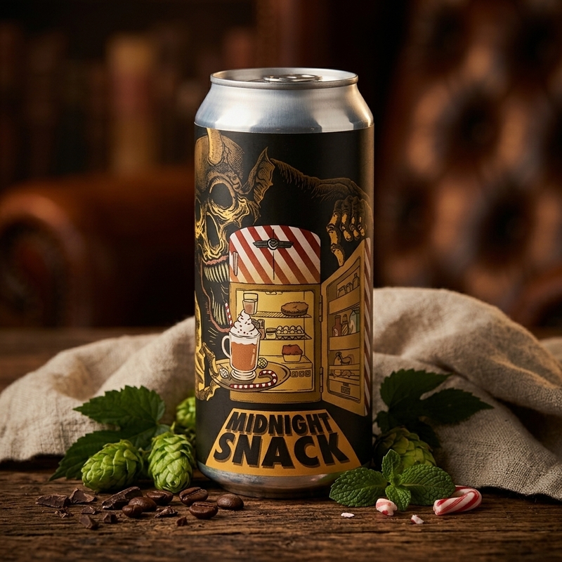Midnight Snack Peppermint Mocha - Abomination Brewing Company Stout - Imperial / Double Pastry 473ml - 1