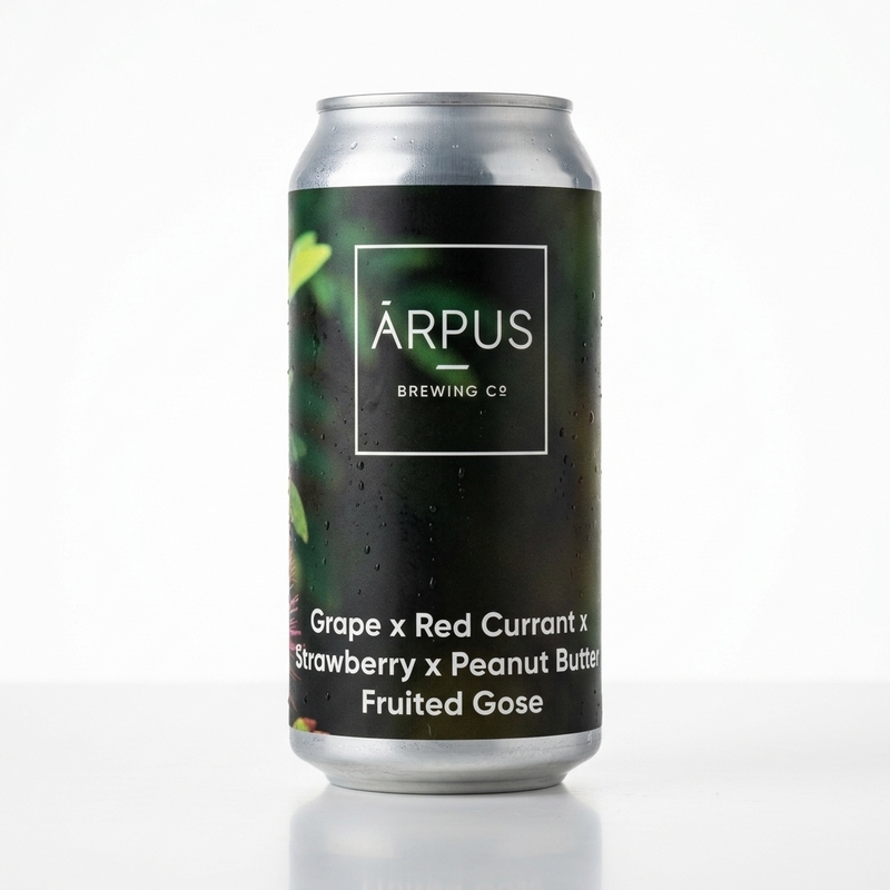 Grape x Red Currant x Strawberry x Peanut Butter Fruited Gose - Ārpus Brewing Co. Sour - Fruited Gose 440ml - 1