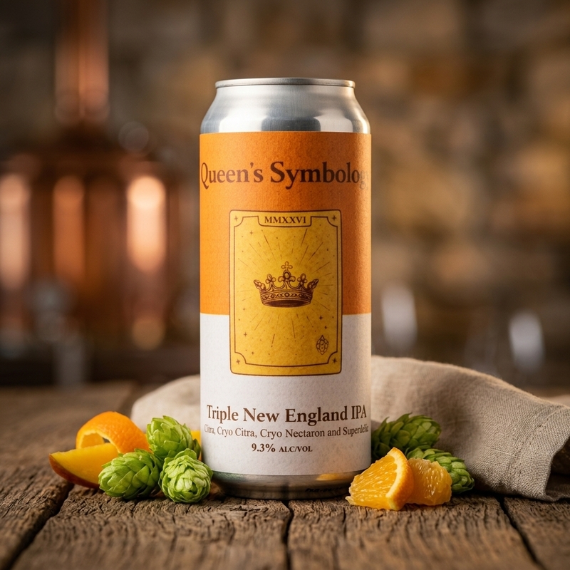 Queens Symbology / Conclave - Tin Barn Brewing IPA - Imperial / Double New England / Hazy 473ml - 1