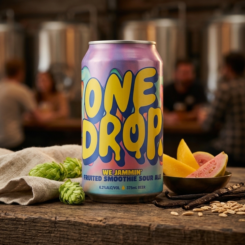 We Jammin - One Drop Brewing Co Sour - Smoothie / Pastry 375ml - 1