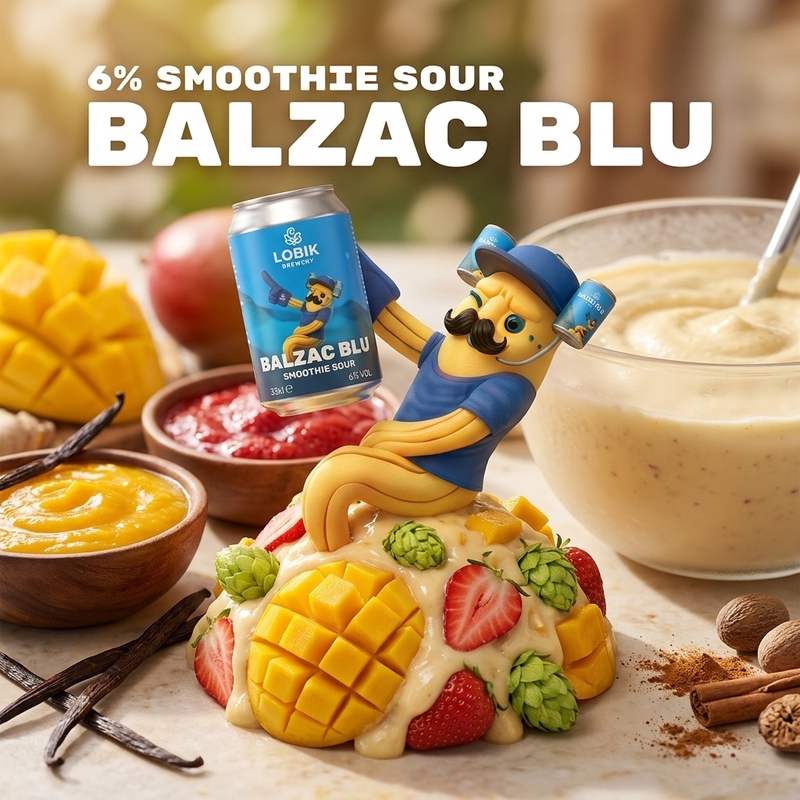 Balzac Blu - Lobik Brewery Sour - Smoothie / Pastry 330ml - 1
