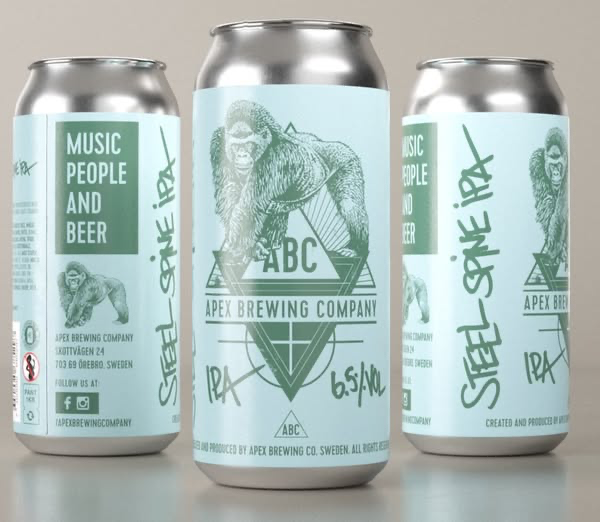 Steel Spine IPA - Apex Brewing Company IPA - New England / Hazy 440ml - 1
