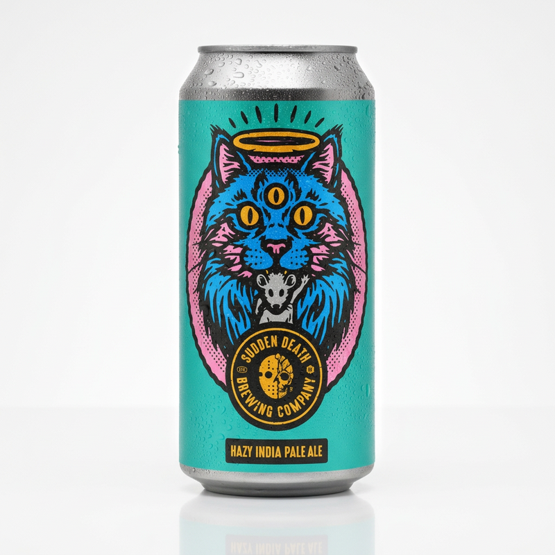 The Divine Jobless - Sudden Death Brewing Co. IPA - New England / Hazy 440ml - 1