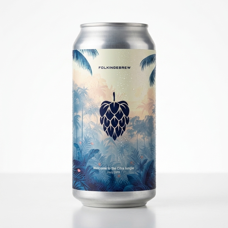 Welcome To The Citra Jungle - Folkingebrew IPA - Imperial / Double New England / Hazy 440ml - 2