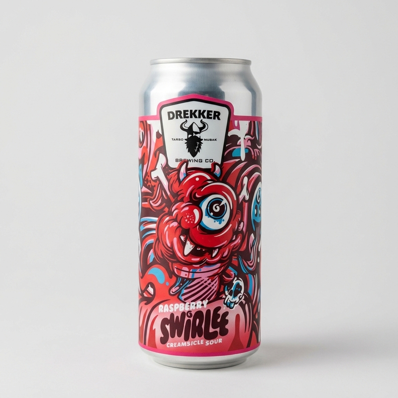 Swirlee - Raspberry Creamsicle - Drekker Brewing Company Sour - Smoothie / Pastry 473ml - 2
