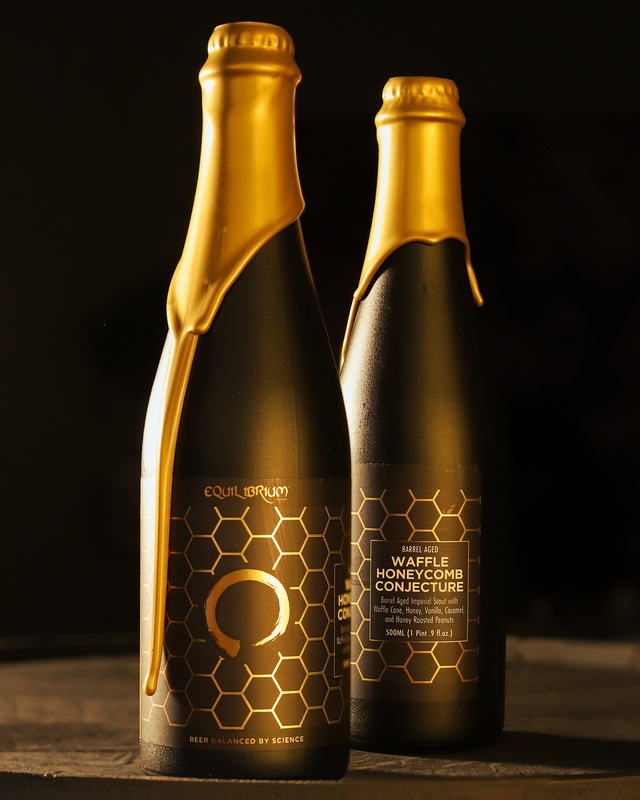 Barrel Aged Waffle Honeycomb Conjecture - Equilibrium Brewery Stout - Imperial / Double Pastry 500ml - 1